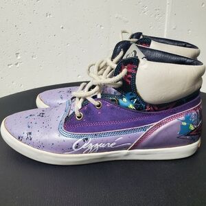 Azzure Shelly Mid Vintage Women's Sneakers Mid Tops  Leather Upper Size 8
